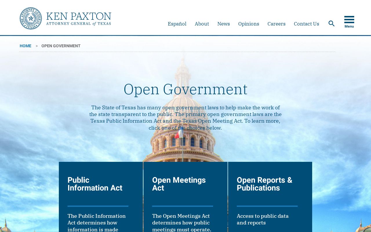Henderson County criminal records Texas open government guidance