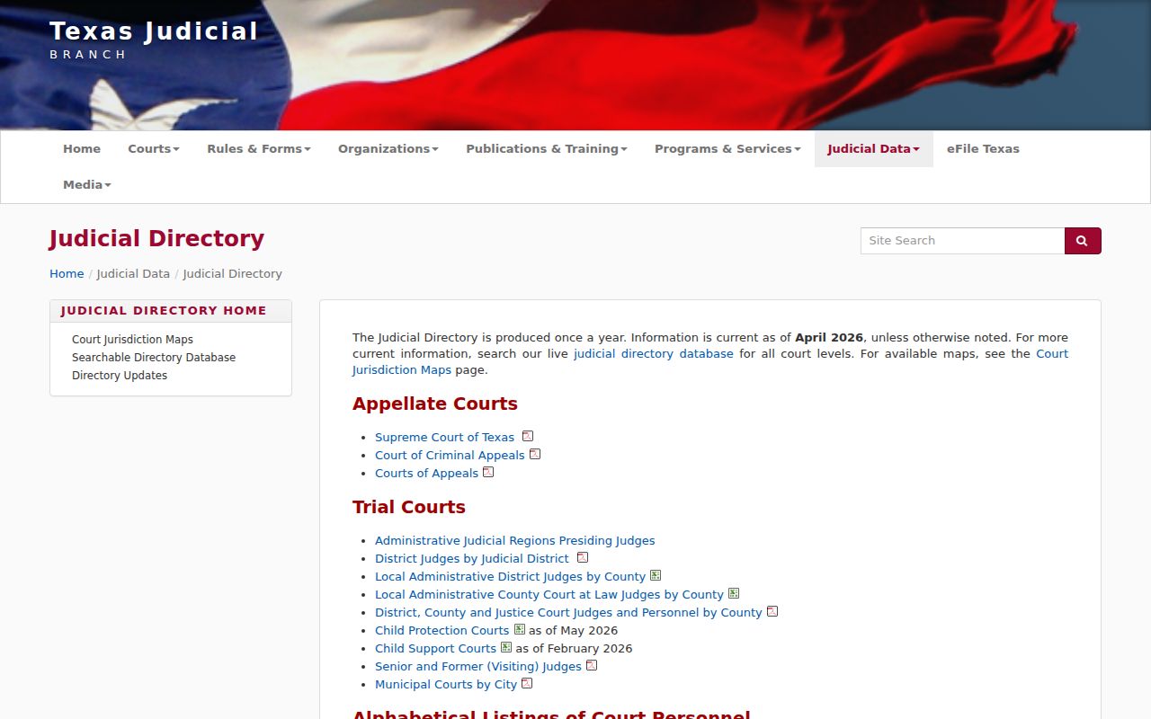 Texas judicial directory for Henderson County criminal court cases