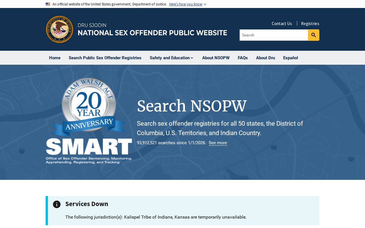 NSOPW national search for a Henderson County sex offender check